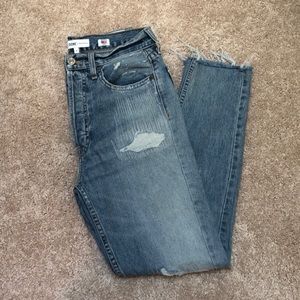 RE/DONE high rise ankle crop